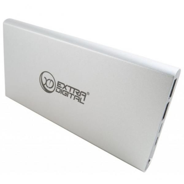 Мобильный аккумулятор Extradigital YN-012 (12 000 mAh) Silver